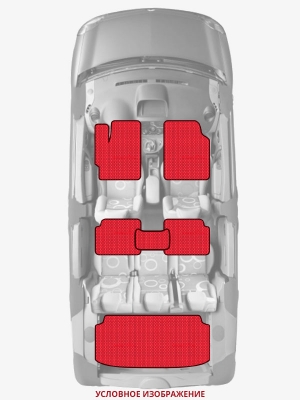 ЭВА коврики «Queen Lux» комплект для Porsche Cayenne